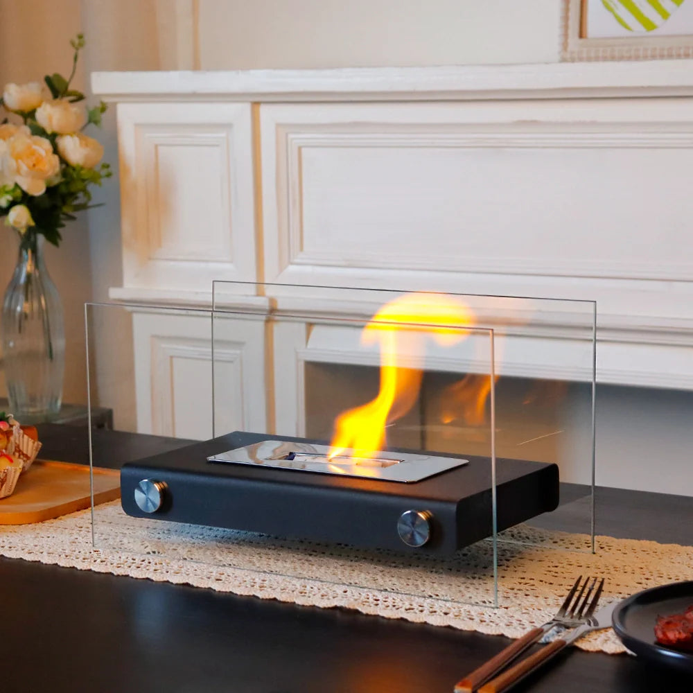 14" Rectangular Tabletop Fire Bowl Pot