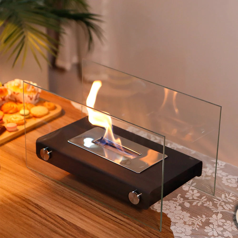 14" Rectangular Tabletop Fire Bowl Pot