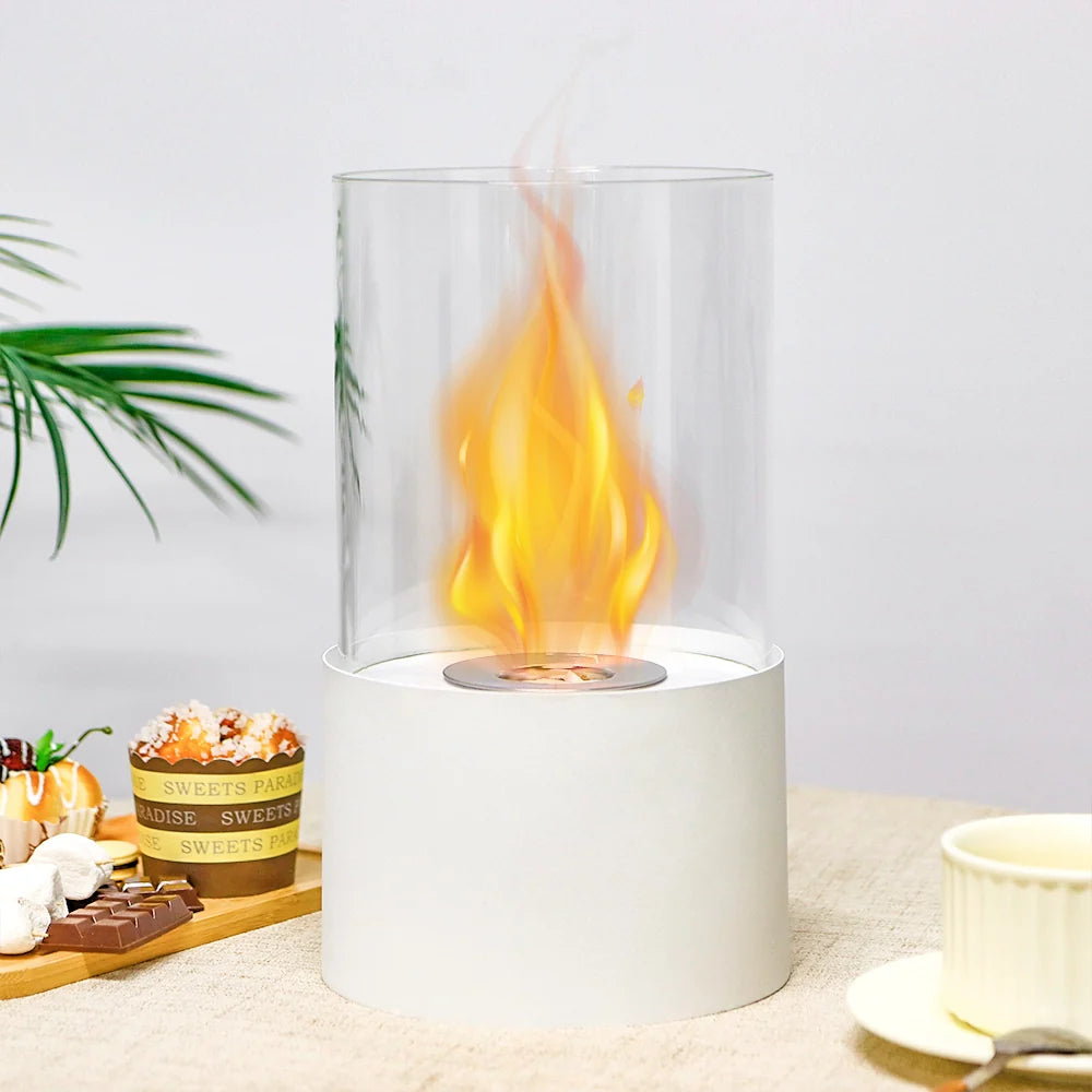 11.4" Round Portable Tabletop Fireplace