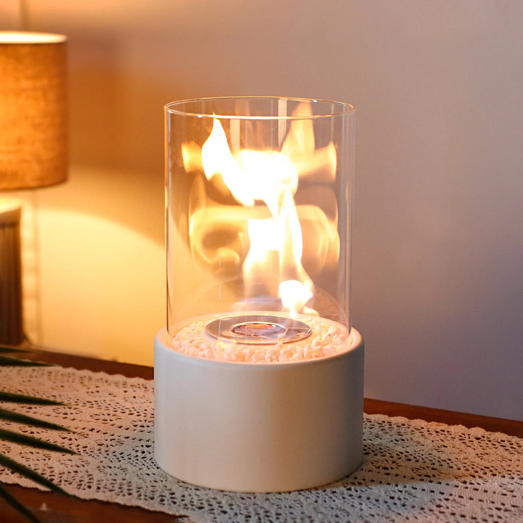 10.5" Tabletop Fire Bowl Pot Fireplace