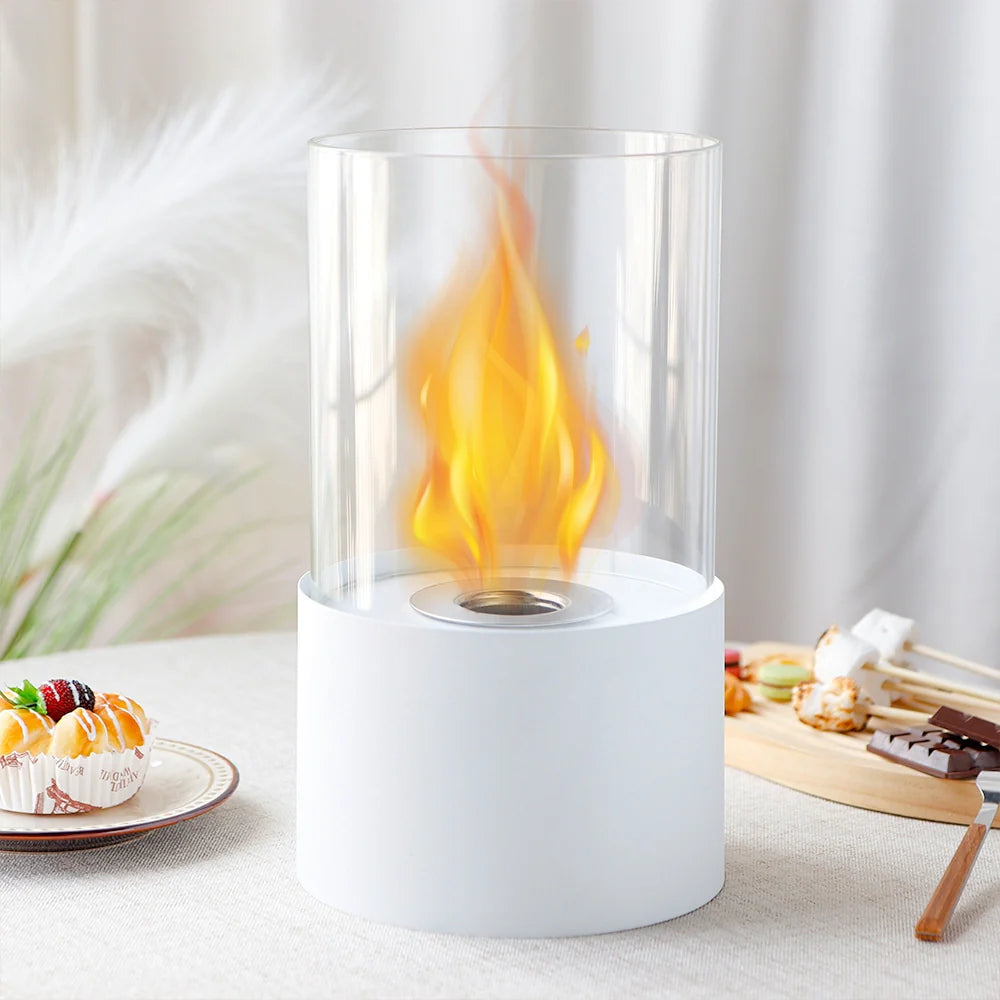 11.4" Round Portable Tabletop Fireplace