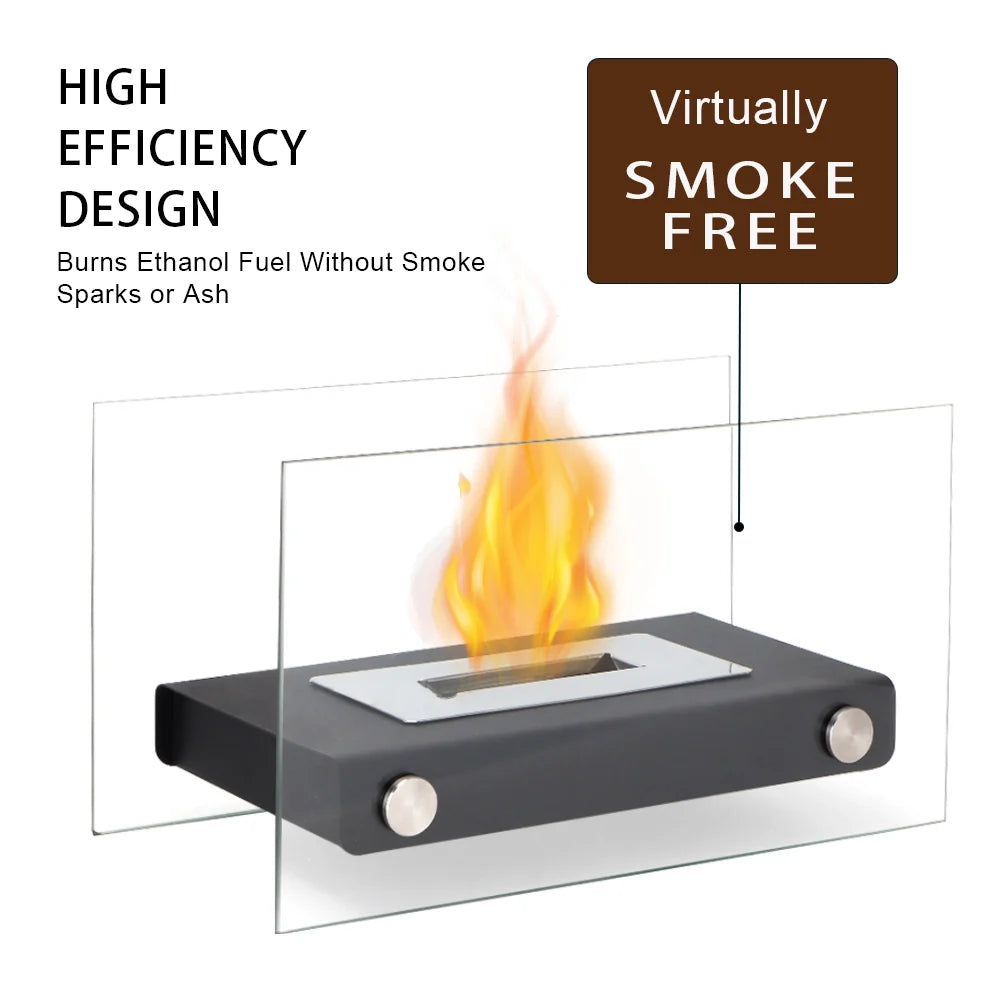 14" Rectangular Tabletop Fire Bowl Pot