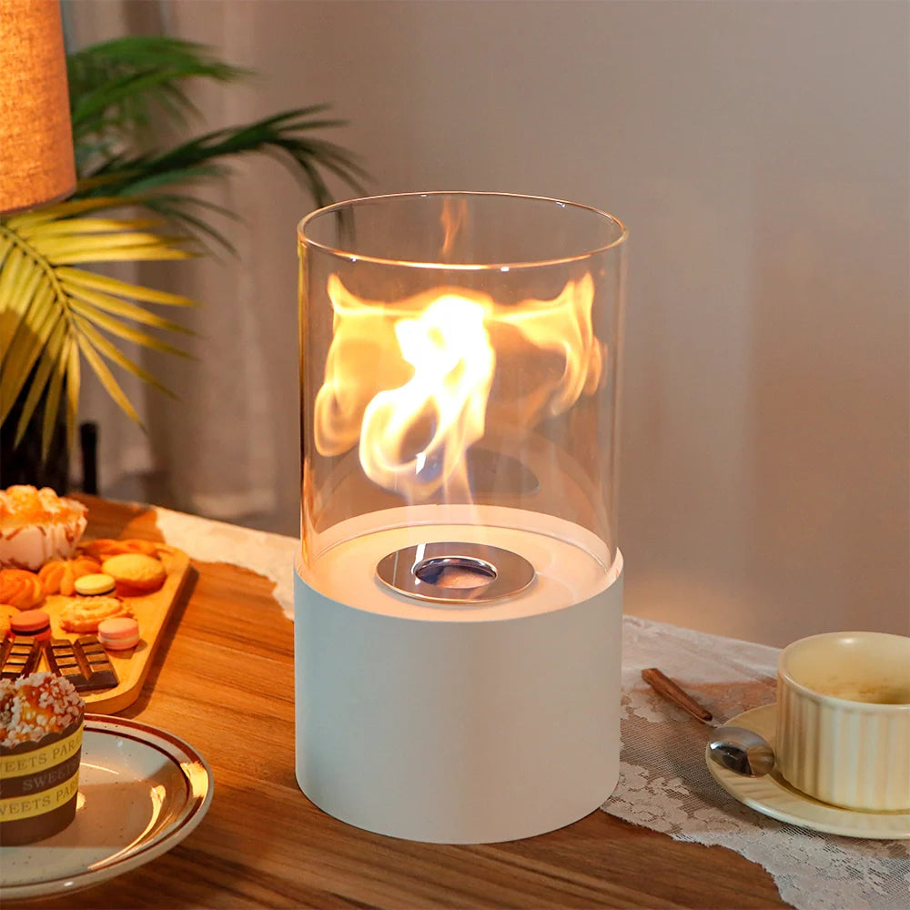 11.4" Round Portable Tabletop Fireplace